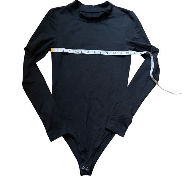 Good American  GOOD FORM CREWNECK BODY black Size 2 NWOT - Picture 6 of 9